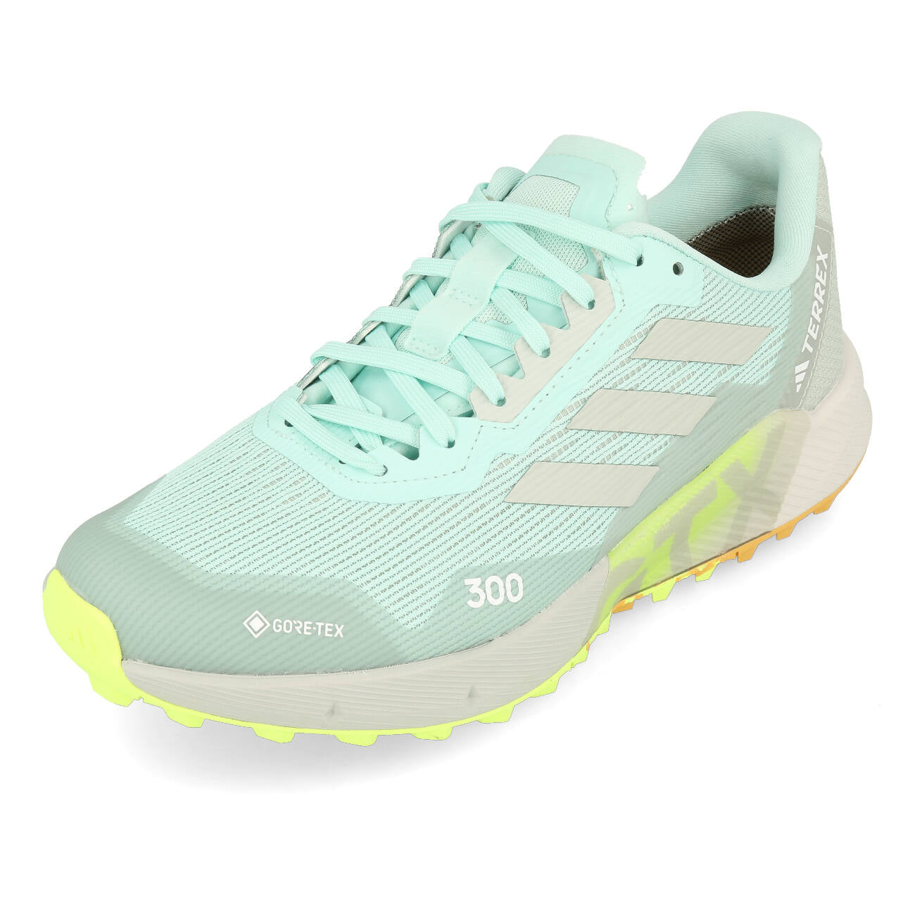 adidas Terrex Agravic Flow 2 GTX W Damen Semi Flash Aqua Wonder Silver Lucid Clementine