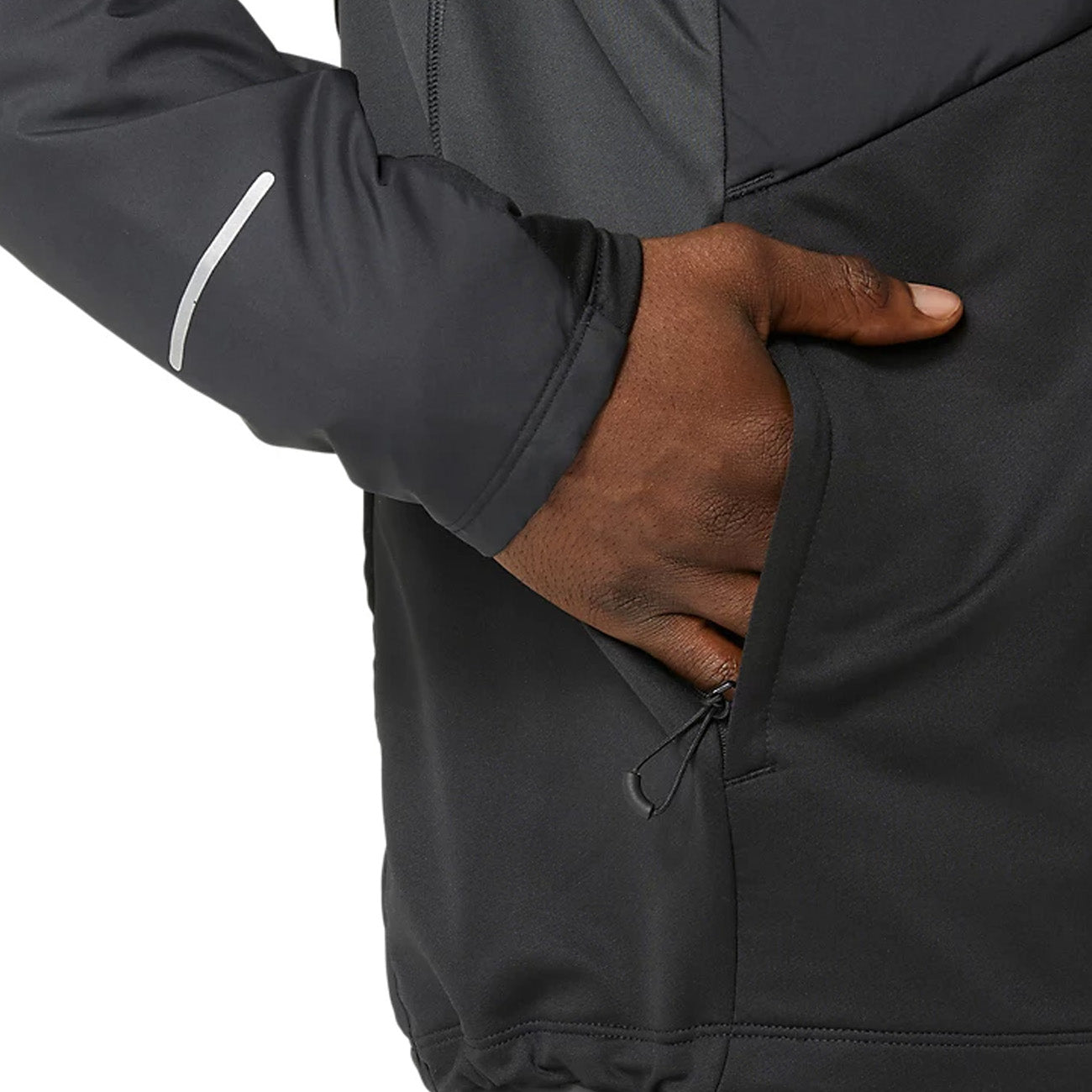 Asics Winter Run Jacket Herren Performance Black Graphite Grey