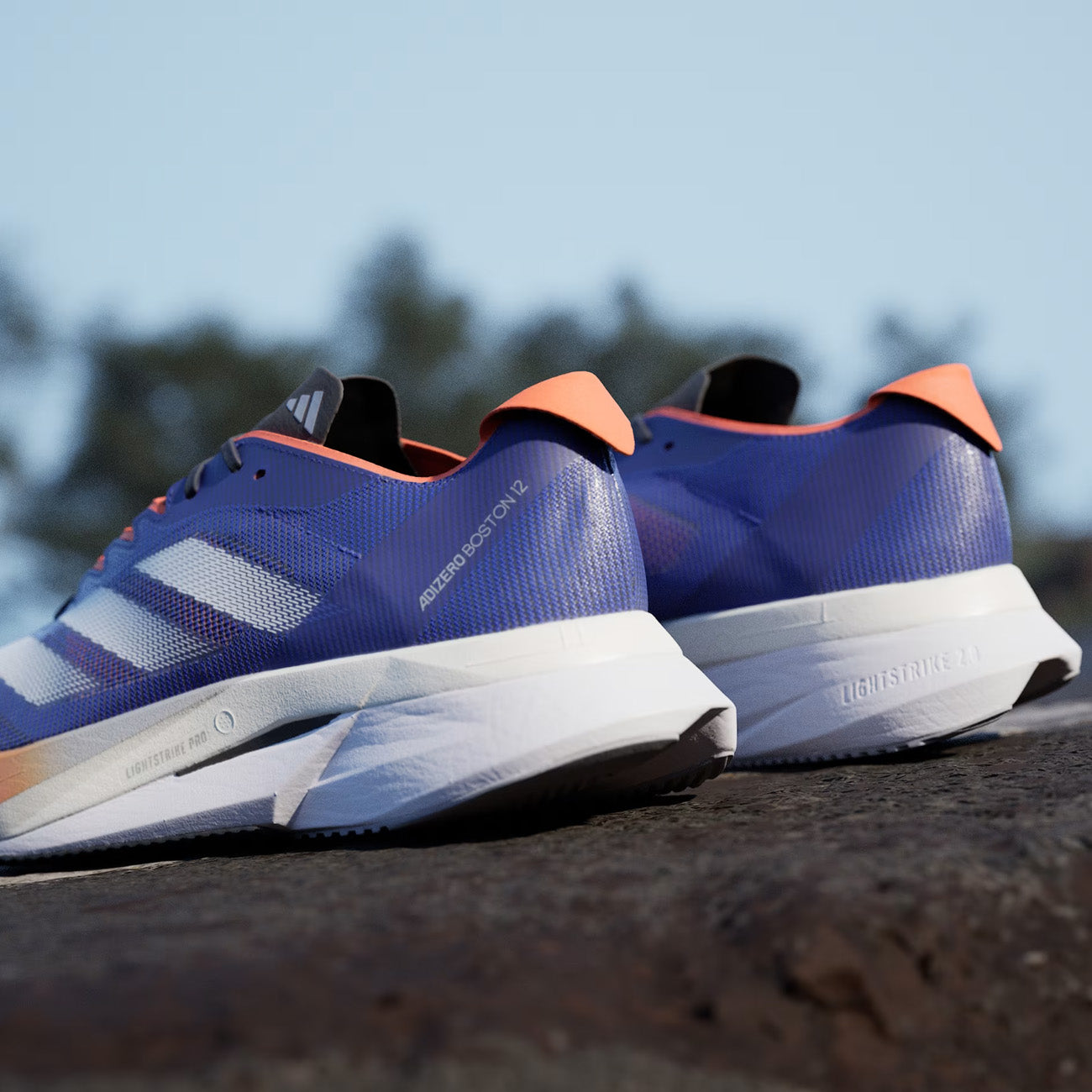 adidas Boston 12 Herren Lucid Blue White Orange