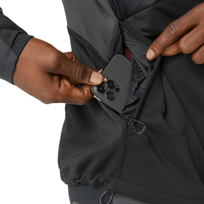 Asics Winter Run Jacket Herren Performance Black Graphite Grey