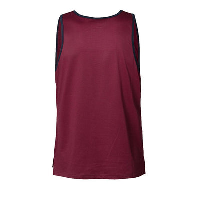 YMR Track Club Track Attack Men's Singlet Wine Red Navy-Runster