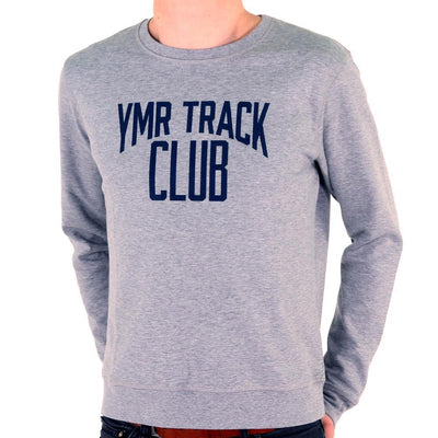 YMR Track Club Ragge Men’s Sweatshirt Grey Melange-Runster