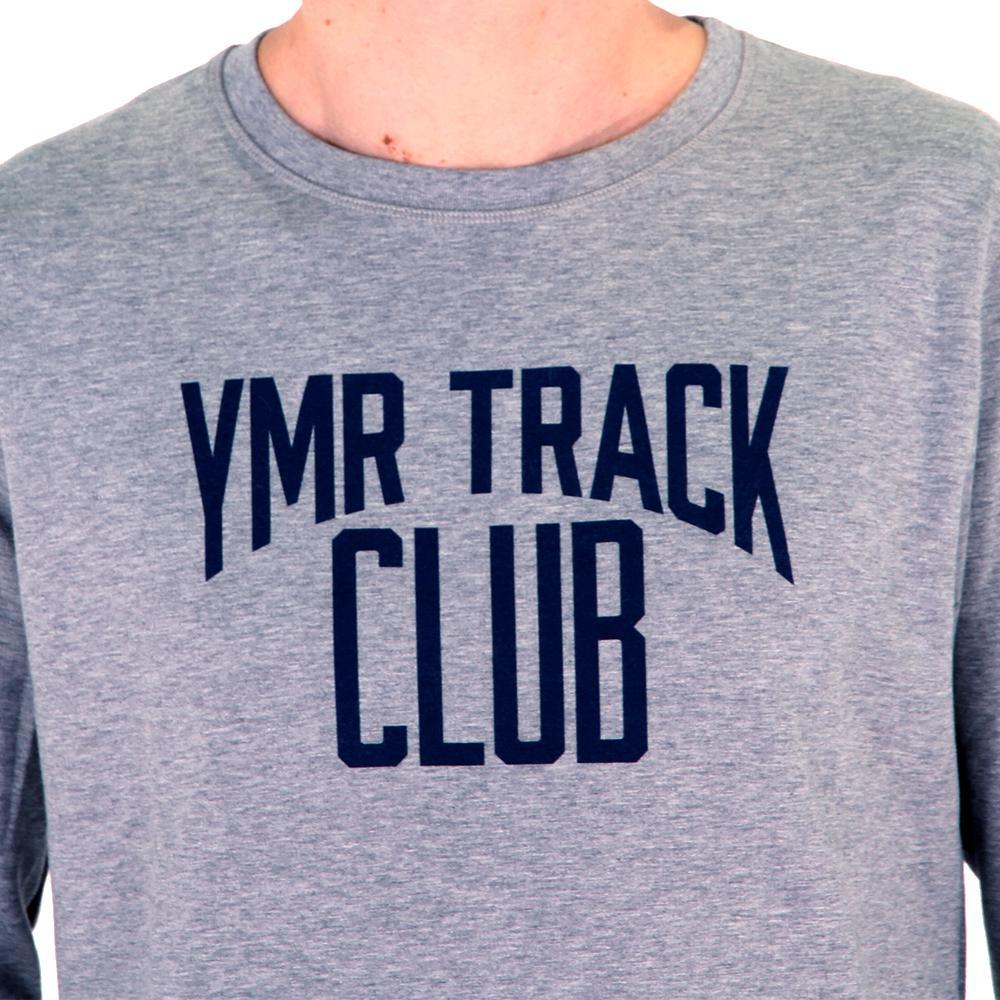YMR Track Club Ragge Men’s Sweatshirt Grey Melange-Runster