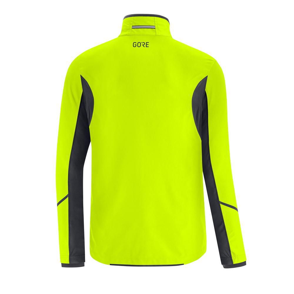 Gore Wear R3 GTX Partial Jacket Neon Yellow Black-Runster