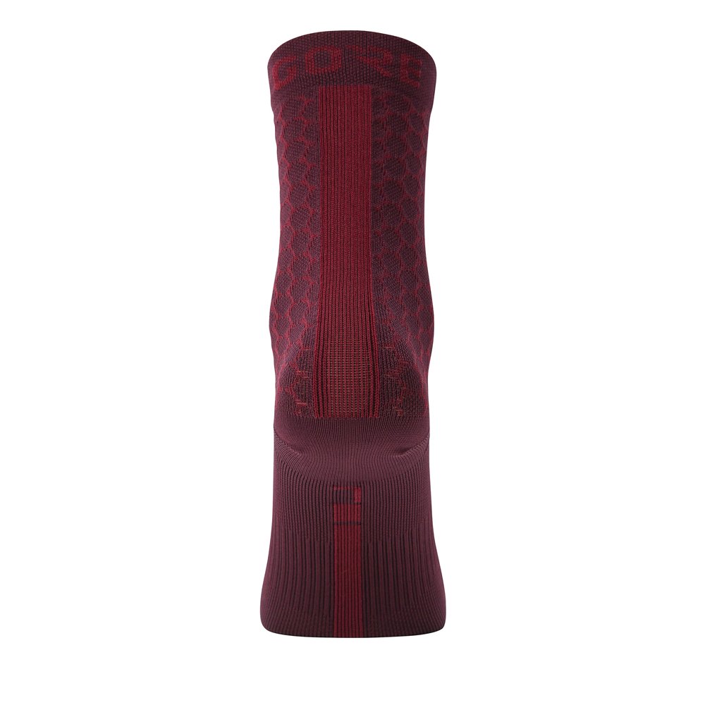 Gore Wear C3 Heptagon Socks Mid Chestnut Red-Runster