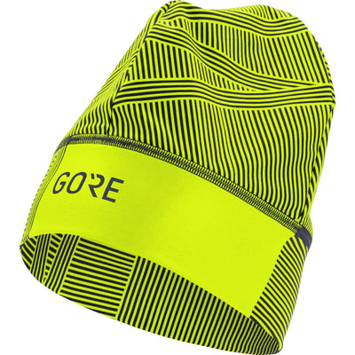 Gore Wear Light Opti Beanie Neon Yellow Black-Runster