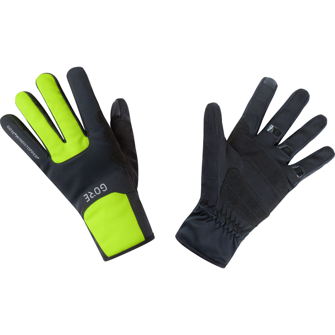 Gore Wear M Gore Windstopper Thermo Gloves Black Neon Yellow