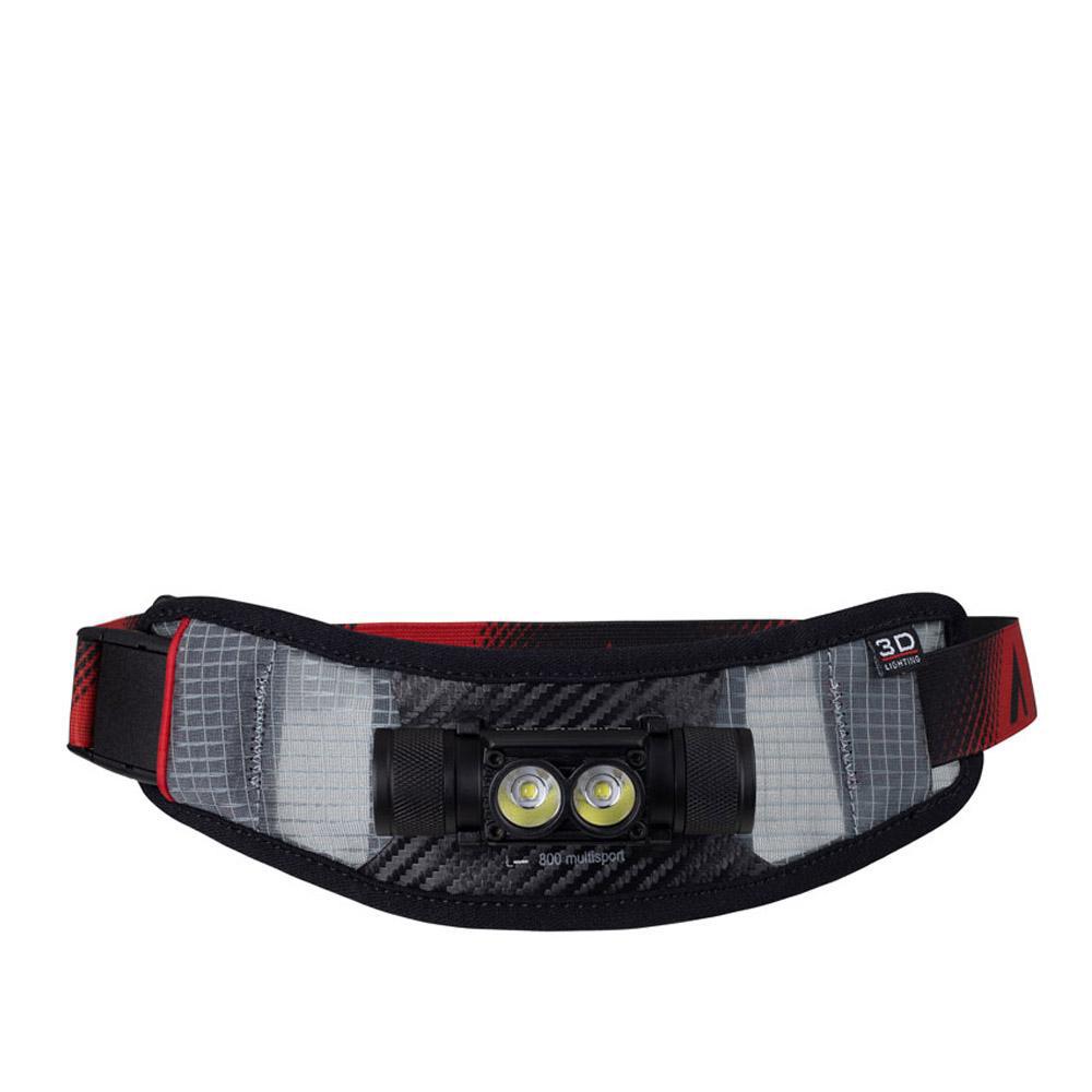 UltrAspire Lumen 800 Multi Sport Waist Light Hüfttasche Black Red-Runster