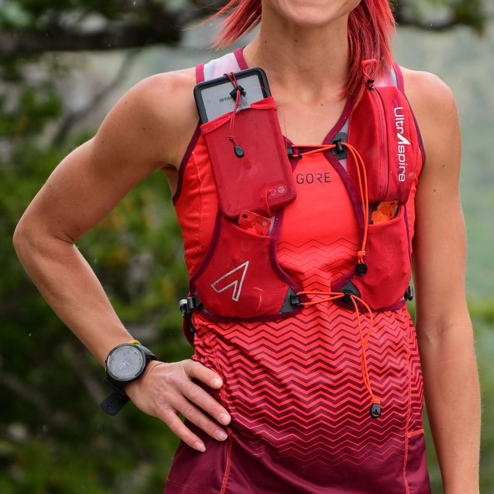 UltrAspire Basham Race Vest Burgundy Cherry Tomato-Runster