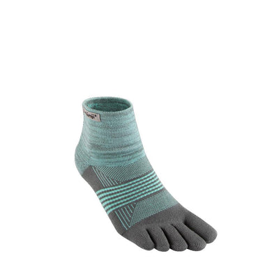 Injinji Womens Trail Midweight Mini Crew Socks Mint-Runster