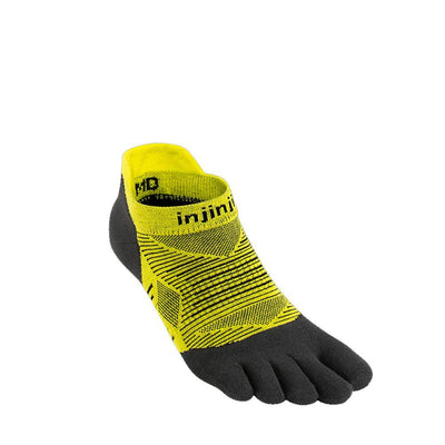 Injinji Run Lightweight No-Show Socks Limeade-Runster