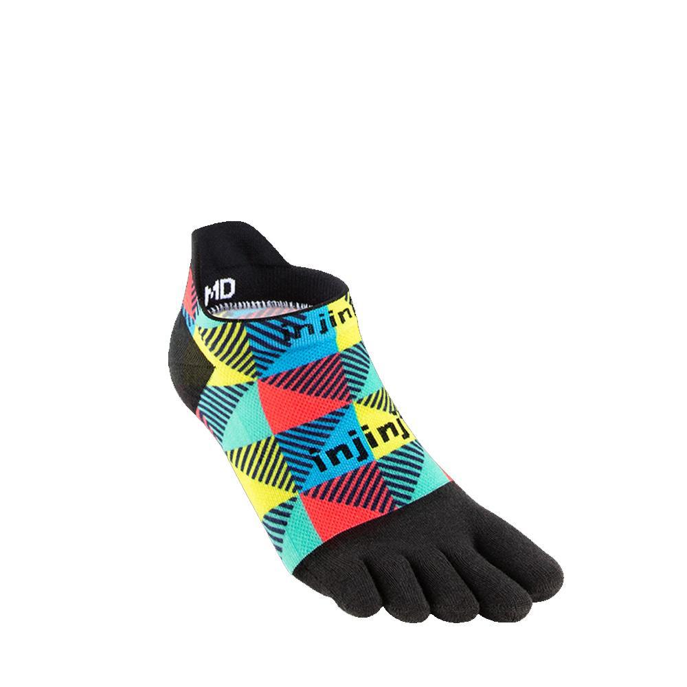 Injinji Spectrum Run Lightweight No-Show Socks Edge-Runster