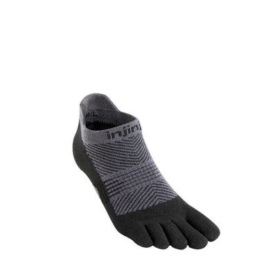 Injinji Womens Run Lightweight No-Show Socks Black-Runster