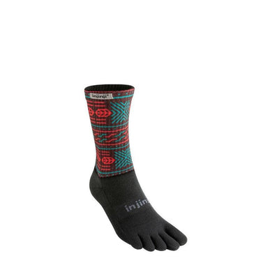 Injinji Trail Midweight Crew Socks Glyph-Runster