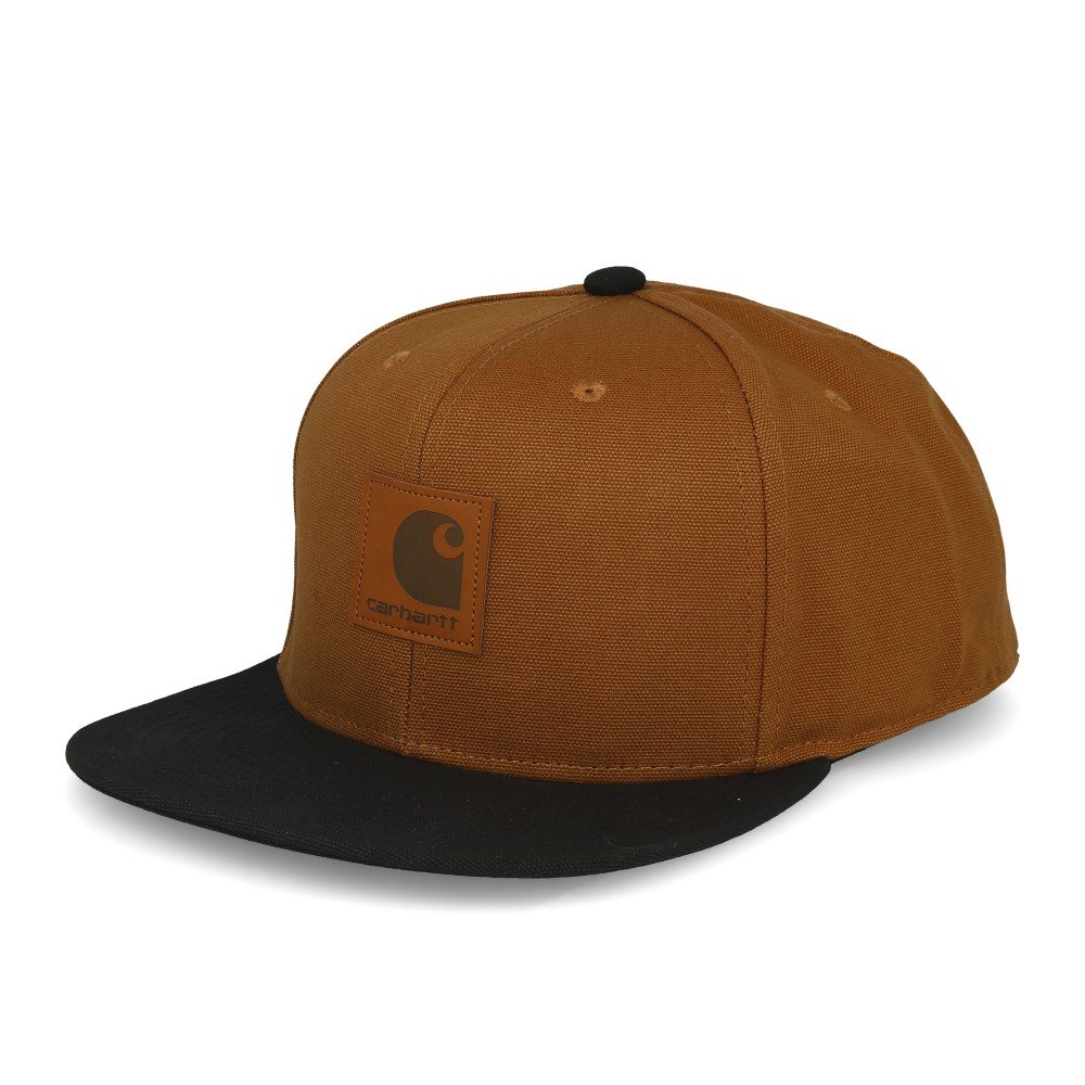 Carhartt WIP Logo Cap Hamilton Brown Black-Runster