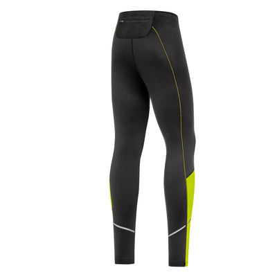 Gore Wear R3 Thermo Tights Herren Black Neon Yellow