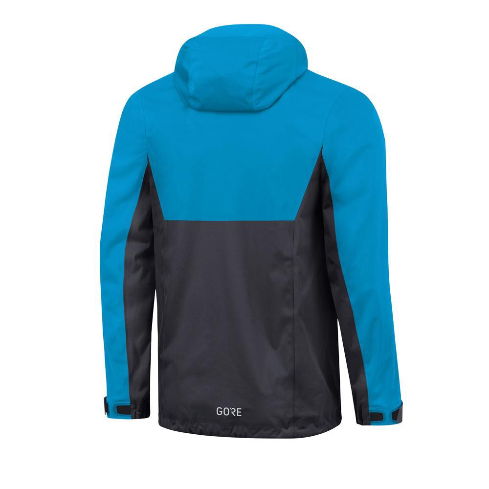 Gore Wear R3 GTX Active Hooded Jacket Black Dynamic Cyan-Runster