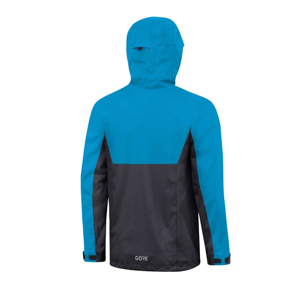 Gore Wear R3 GTX Active Hooded Jacket Black Dynamic Cyan-Runster