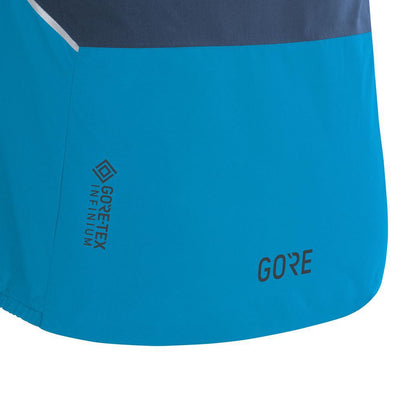 Gore Wear R7 Partial GTX Hooded Jacket Dynamic Cyan Orbit Blue-Runster