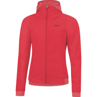 Gore Wear R3 W Gore Windstopper Thermo Hoodie Hibiscus Pink-Runster