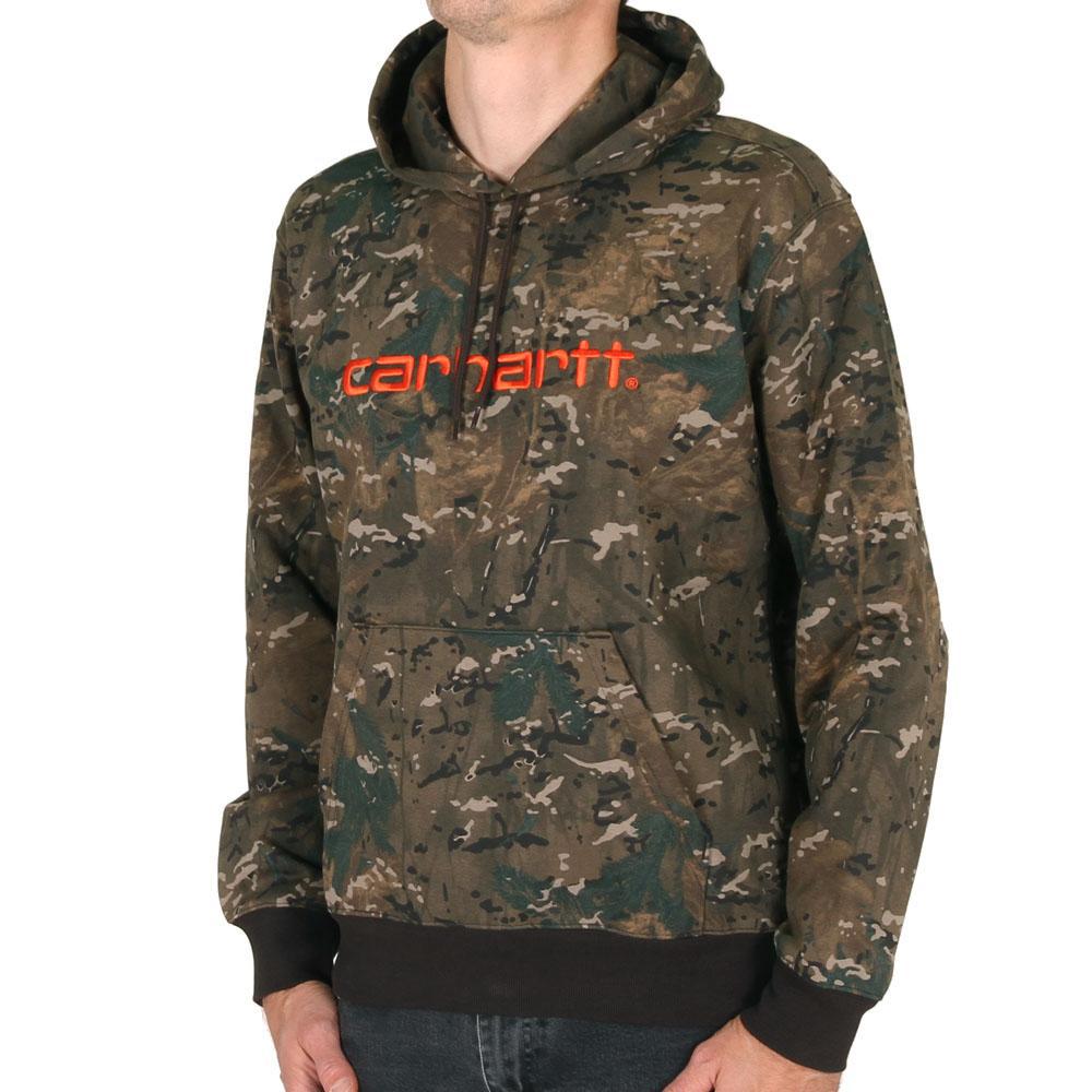 Carhartt WIP Hooded Carhartt Sweat Camo Combi Safty Orange-Runster