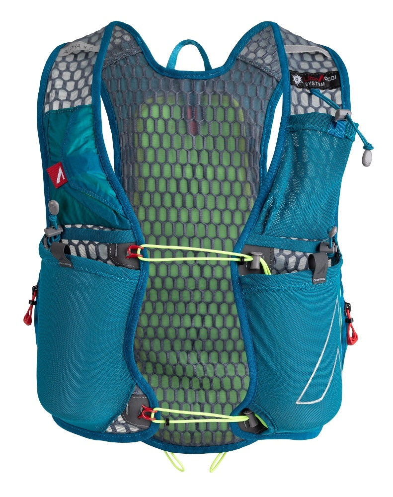 UltrAspire Alpha 4.0 Race Vest Emerald Blue Lime-Runster