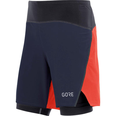 Gore Wear R7 2 in 1 Shorts Orbit Blue Fireball-Runster