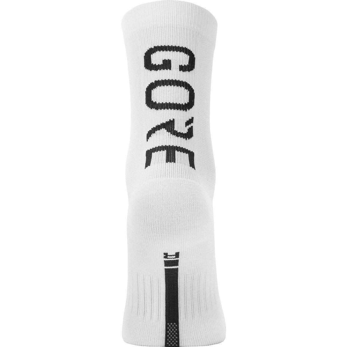 Gore Wear Brand Socks Mid White Black-Runster