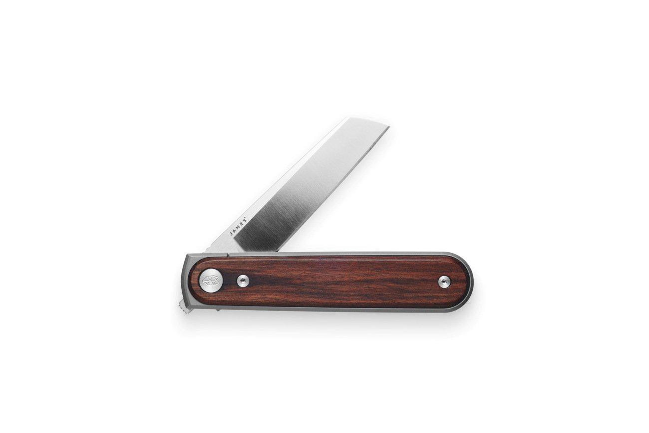 The James Brand The Duval Taschenmesser Rosewood Stainless Wood-Runster