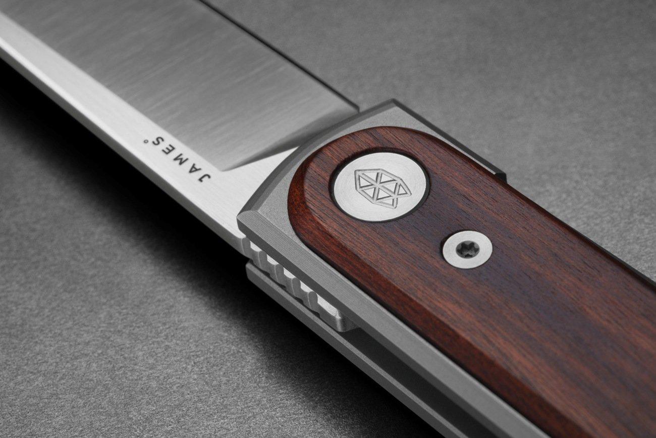 The James Brand The Duval Taschenmesser Rosewood Stainless Wood-Runster