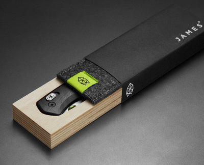 The James Brand The Carter Taschenmesser Black Stainless G10-Runster