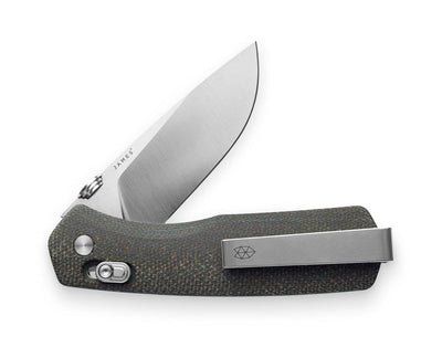 The James Brand The Carter Taschenmesser OD Green Stainless Micarta-Runster