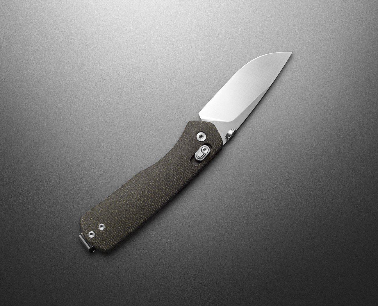 The James Brand The Carter Taschenmesser OD Green Stainless Micarta-Runster