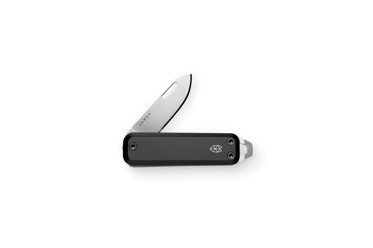 The James Brand The Elko Taschenmesser Black Stainless Aluminum-Runster