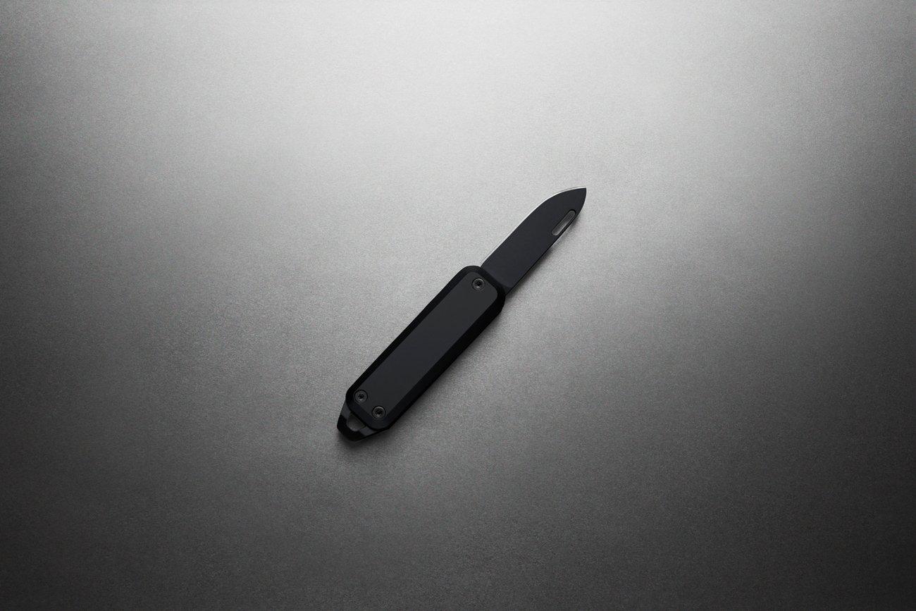 The James Brand The Elko Taschenmesser Black Black Aluminum-Runster