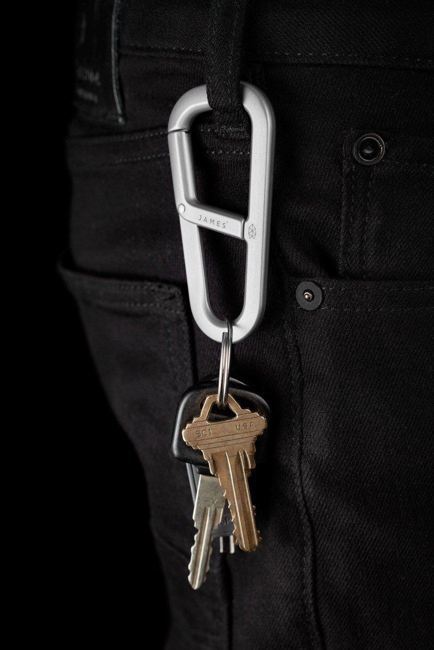 The James Brand The Hardin Karabiner Silver Silver-Runster