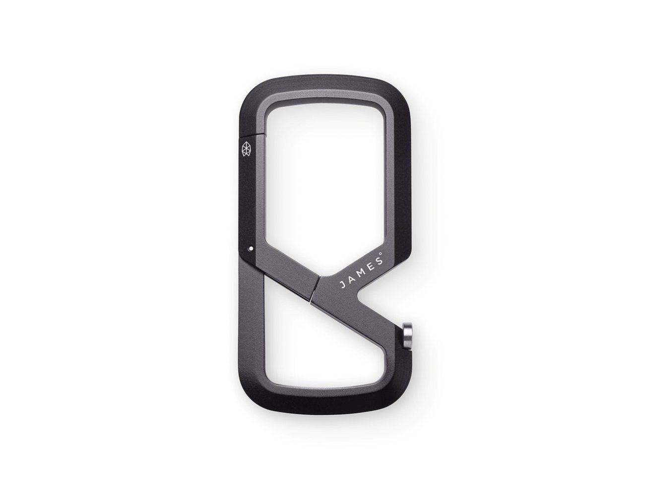 The James Brand The Mehlville Karabiner Space Gray Stainless-Runster