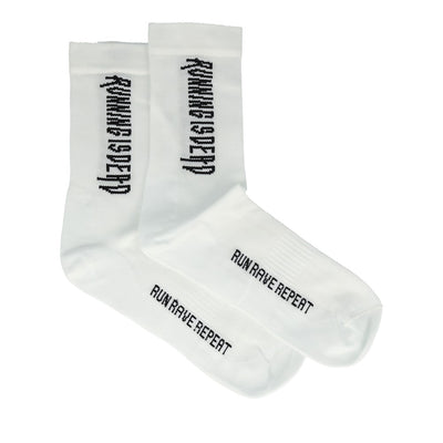 Running is Dead Running Socks L1 D2 White-Runster