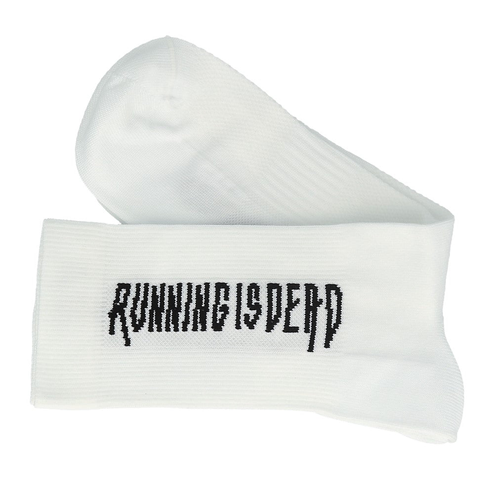 Running is Dead Running Socks L1 D2 White-Runster