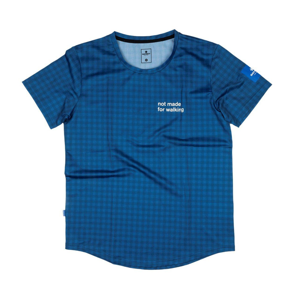 Saysky Checker Combat Tee Blue Checkerboard