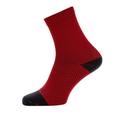 Gore Wear C3 Dot Mid Socks Red Black-Runster