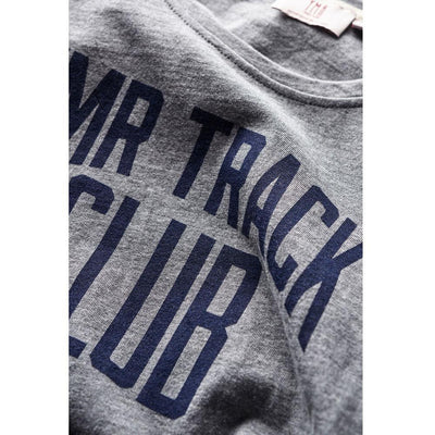 YMR Track Club Track Attack Ladies T-Shirt Grey Navy-Runster