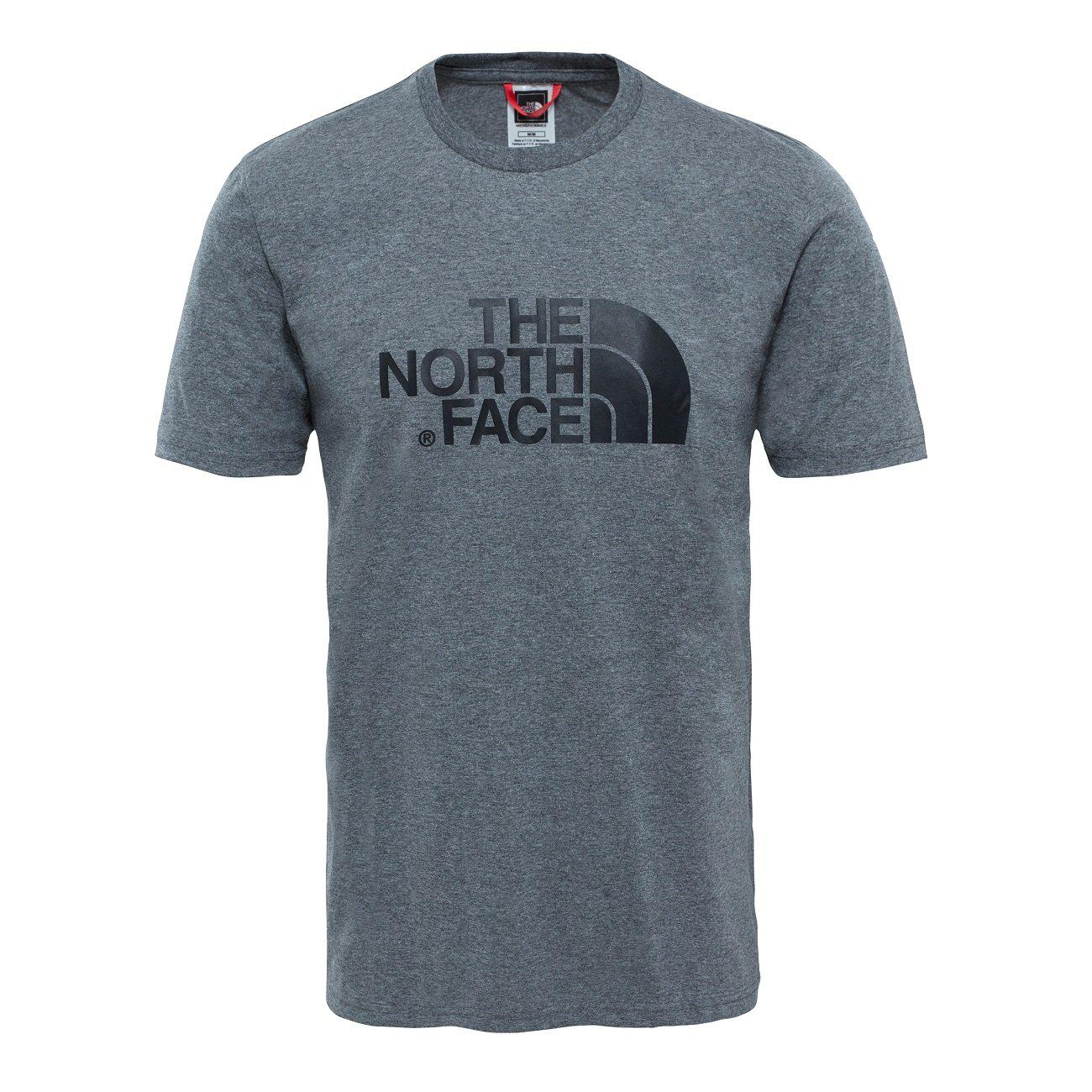 The North Face M S/S Easy T-Shirt Herren TNF Medium Grey Heather-Runster