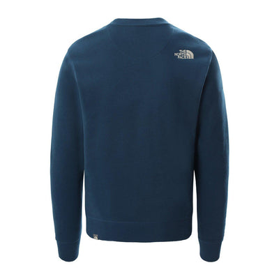 The North Face M Drew Peak Crew Herren Light Monterey Blue-Runster