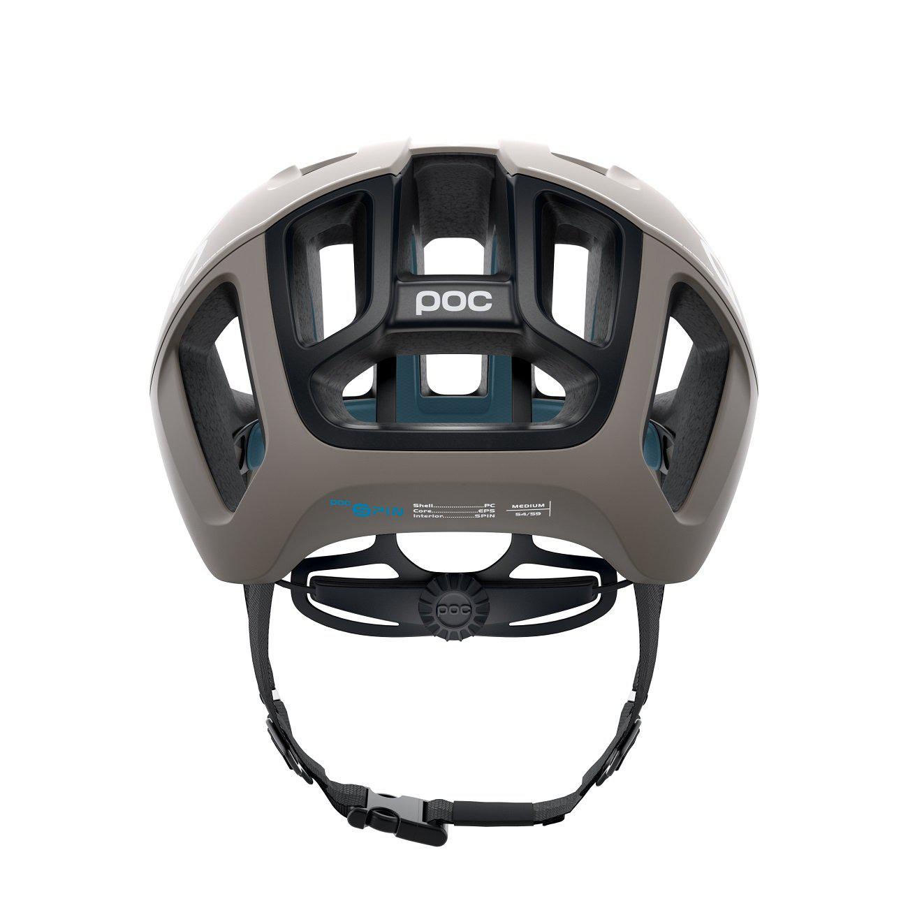 POC Ventral SPIN Rennradhelm Moonstone Grey Matt-Runster