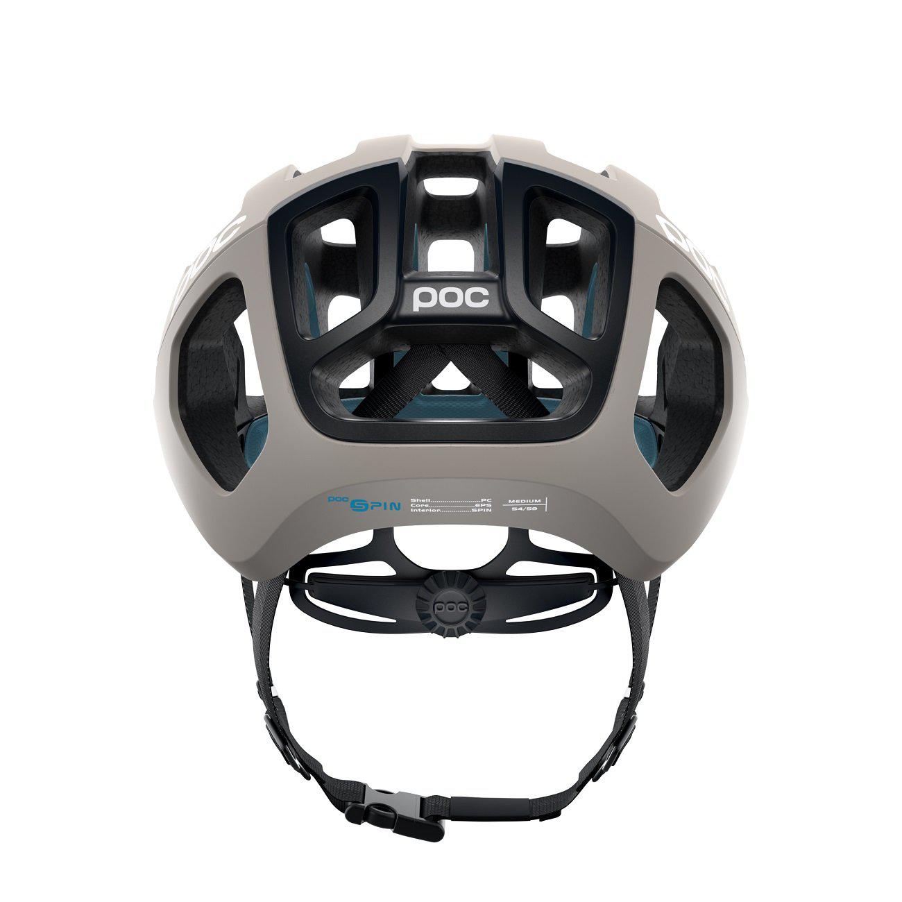 POC Ventral AIR SPIN Rennradhelm Moonstone Grey Matt-Runster