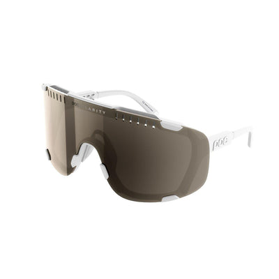 POC Devour Sportbrille Hydrogen White Brown Silver Mirror-Runster