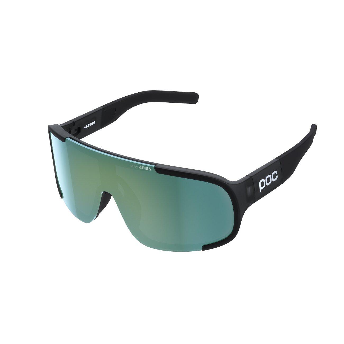 POC Aspire Sportbrille Uranium Black Translucent Grey Deep Green Mirror-Runster