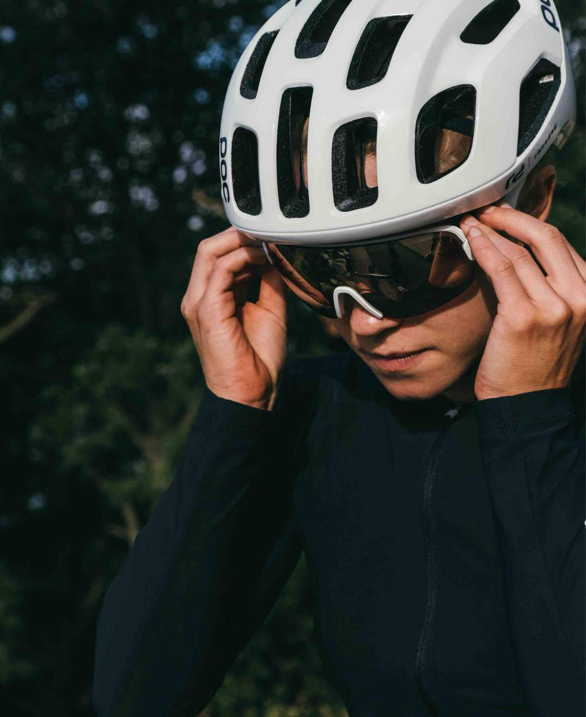 POC Ventral AIR SPIN Rennradhelm Hydrogen White Raceday-Runster