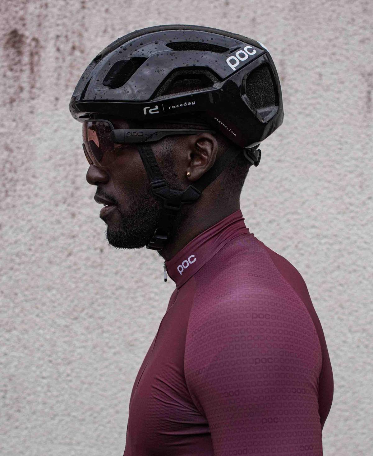 POC Ventral AIR SPIN Rennradhelm Uranium Black Raceday-Runster